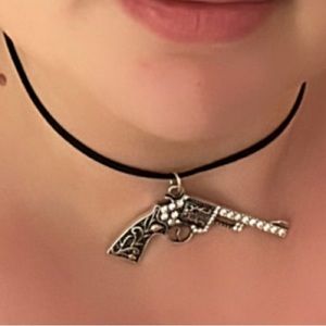 Western Pistol Necklace